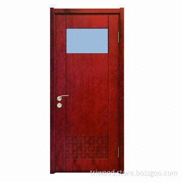 Exquisite Interior Composite Wood Door with Natural Wood Veneer and Environment-friendly Painting